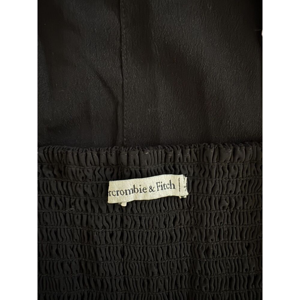 Abercrombie & Fitch Black Maxi Slip Dress Side Slit